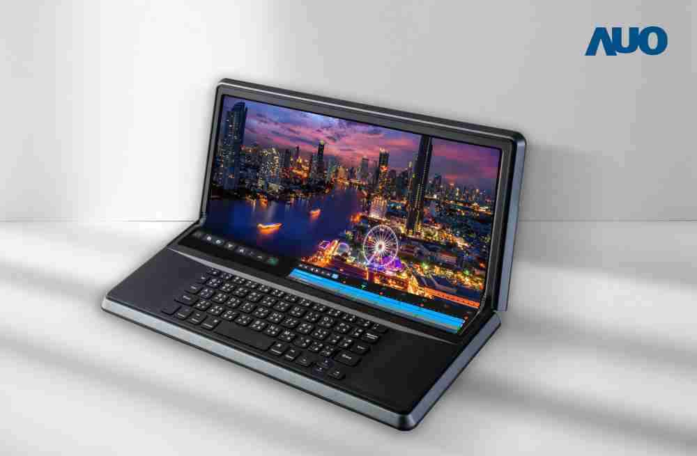 william威廉中文官网14.6吋Micro LED折迭显示屏幕，，，搭配半径4mm的弯折绞炼，，，，以及高画素、、、、高亮度、、、高对比度的显示技术特点，，，，即便在大视角下仍保有绝佳色相与亮度